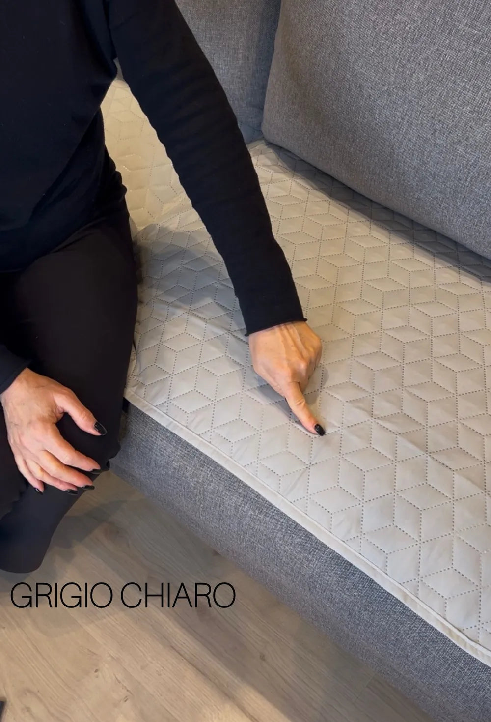 Topper Divano Grigio Chiaro | ArredoCasa Online tutto il tessile per la tua casa.