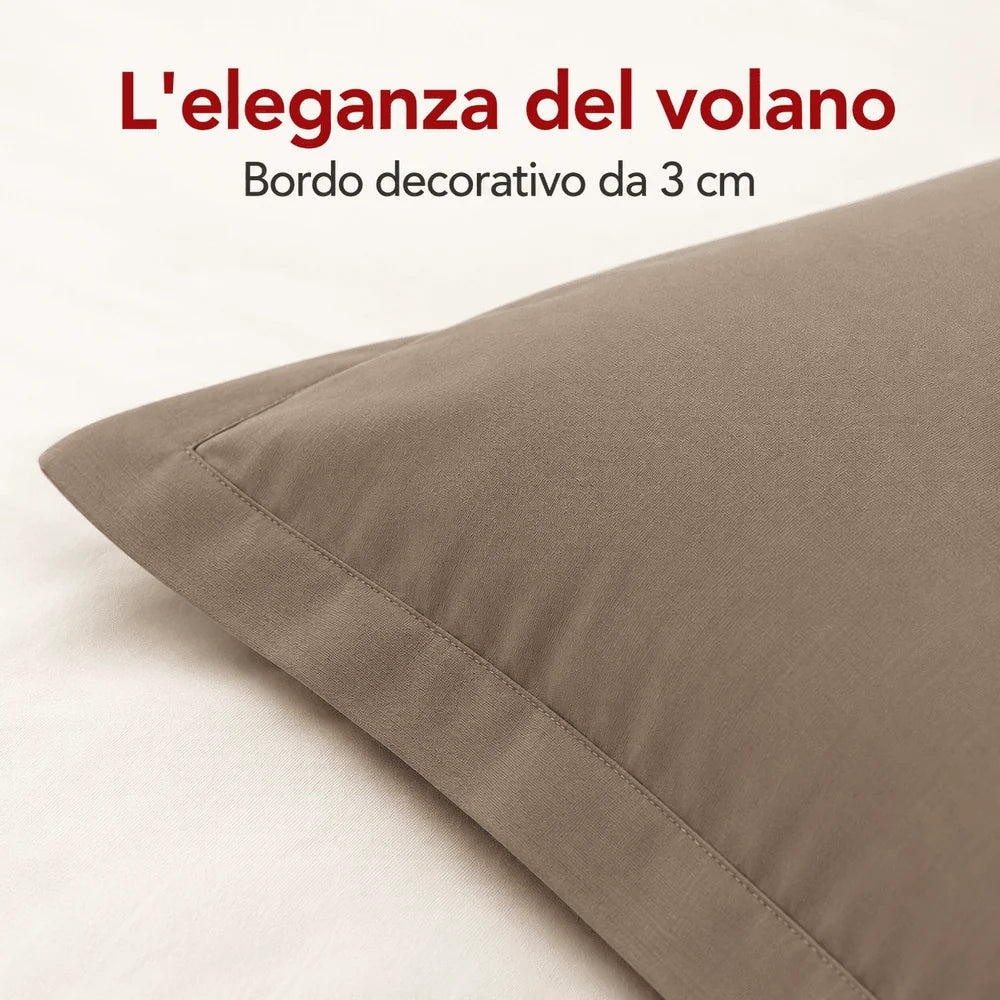 Coppia di Federe Madapolam Paint in Cotone – 50 × 80 cm