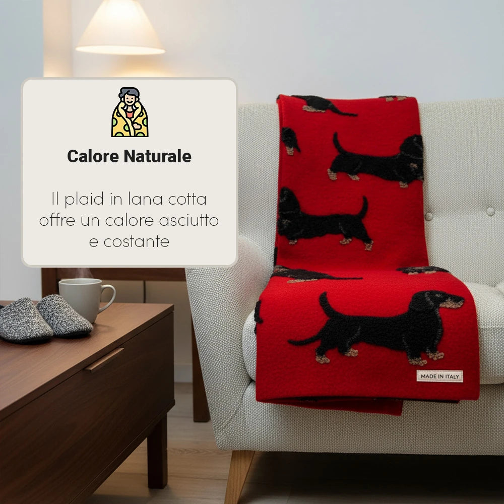 Plaid in Lana Cotta Made in Italy 170x180 – Caldo, Asciutto & Traspirante | ArredoCasa Online tutto il tessile per la tua casa.