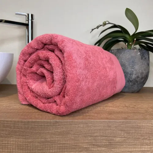 Telo in Spugna Mercerizzata Anti-odore Subito Asciutto 150 Rosa prugna | ArredoCasa Online tutto il tessile per la tua casa.