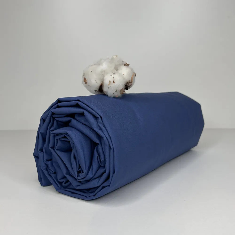 Sotto con Angoli in Percalle Bossi 165 Navy Matrimoniale | ArredoCasa Online tutto il tessile per la tua casa.