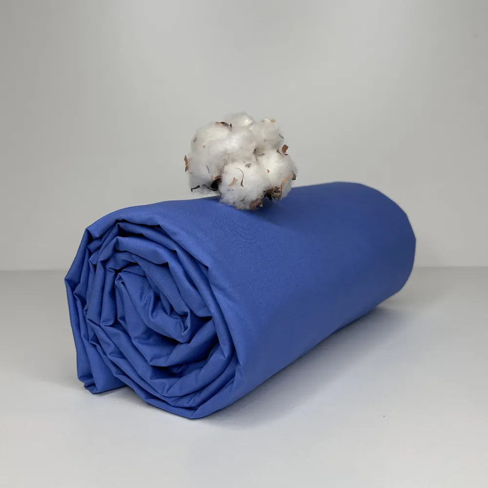 Sotto con Angoli in Percalle Bossi 178 Bluette Matrimoniale | ArredoCasa Online tutto il tessile per la tua casa.