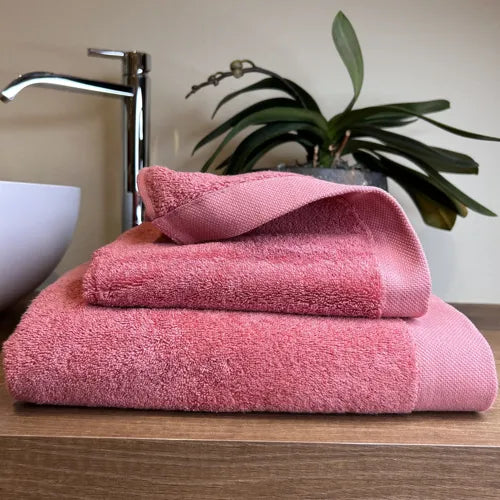 Coppia di Asciugamani in Spugna Mercerizzata 180 Ardesia | ArredoCasa Online tutto il tessile per la tua casa.