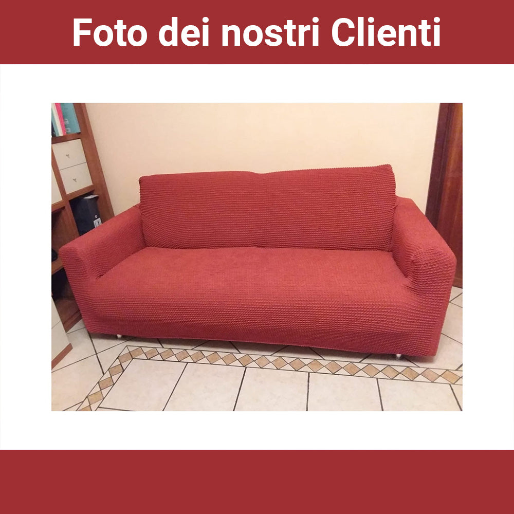 Copridivano in Cotone Nido D'ape Elasticizzato Stretch Milos | ArredoCasa Online tutto il tessile per la tua casa.