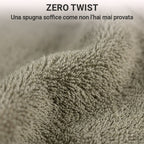 Coppia di Asciugamani in Spugna Zero Twist