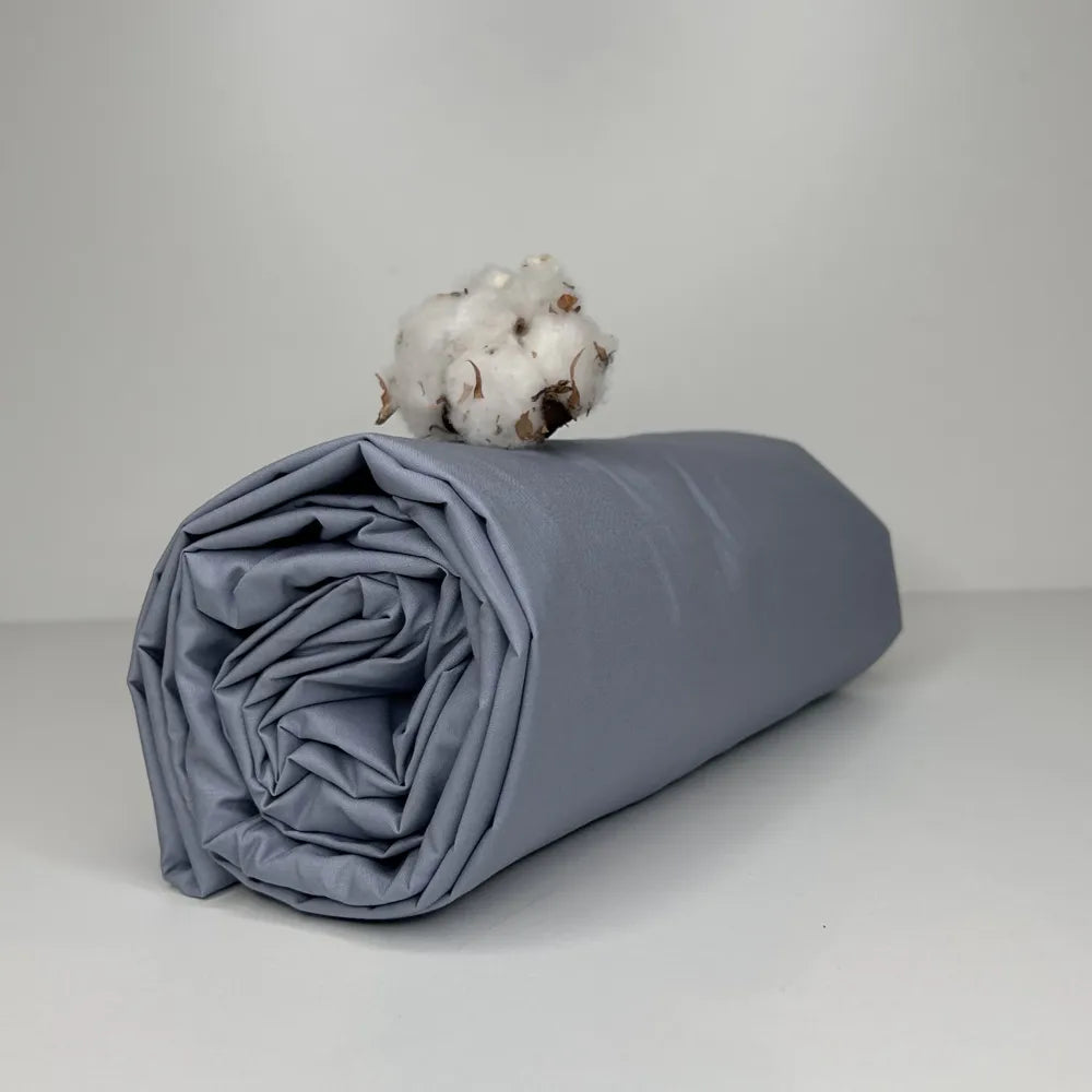 Sotto con Angoli in Percalle Bossi Carta da Zucchero Denim Matrimoniale | ArredoCasa Online tutto il tessile per la tua casa.