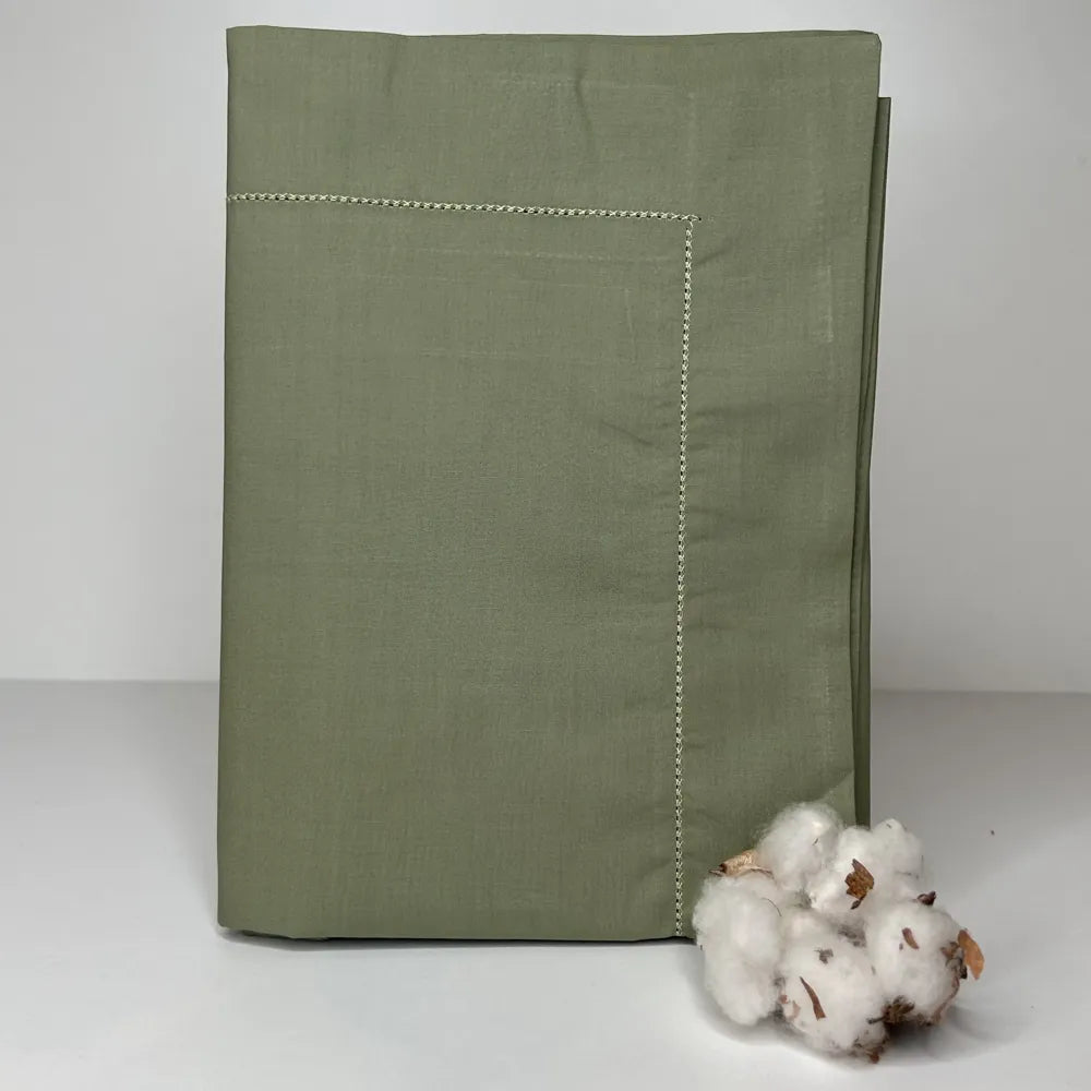 Coppia di Federe in Percalle Bossi 282 Salvia | ArredoCasa Online tutto il tessile per la tua casa.