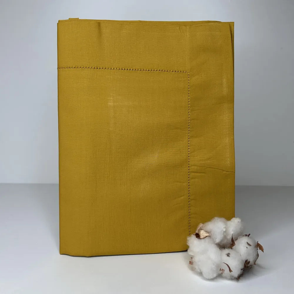 Coppia di Federe in Percalle Bossi 284 Oro | ArredoCasa Online tutto il tessile per la tua casa.