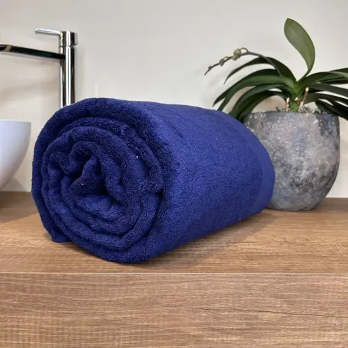 Telo in Spugna Mercerizzata Anti-odore Subito Asciutto Navy | ArredoCasa Online tutto il tessile per la tua casa.