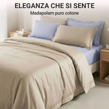 Parure Copripiumino Paint in Madapolam 100% Cotone