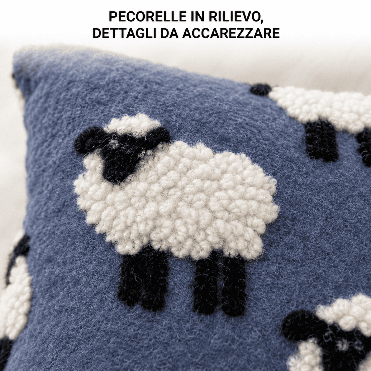 Cuscino Arredo in lana cotta 50×50 cm con imbottitura