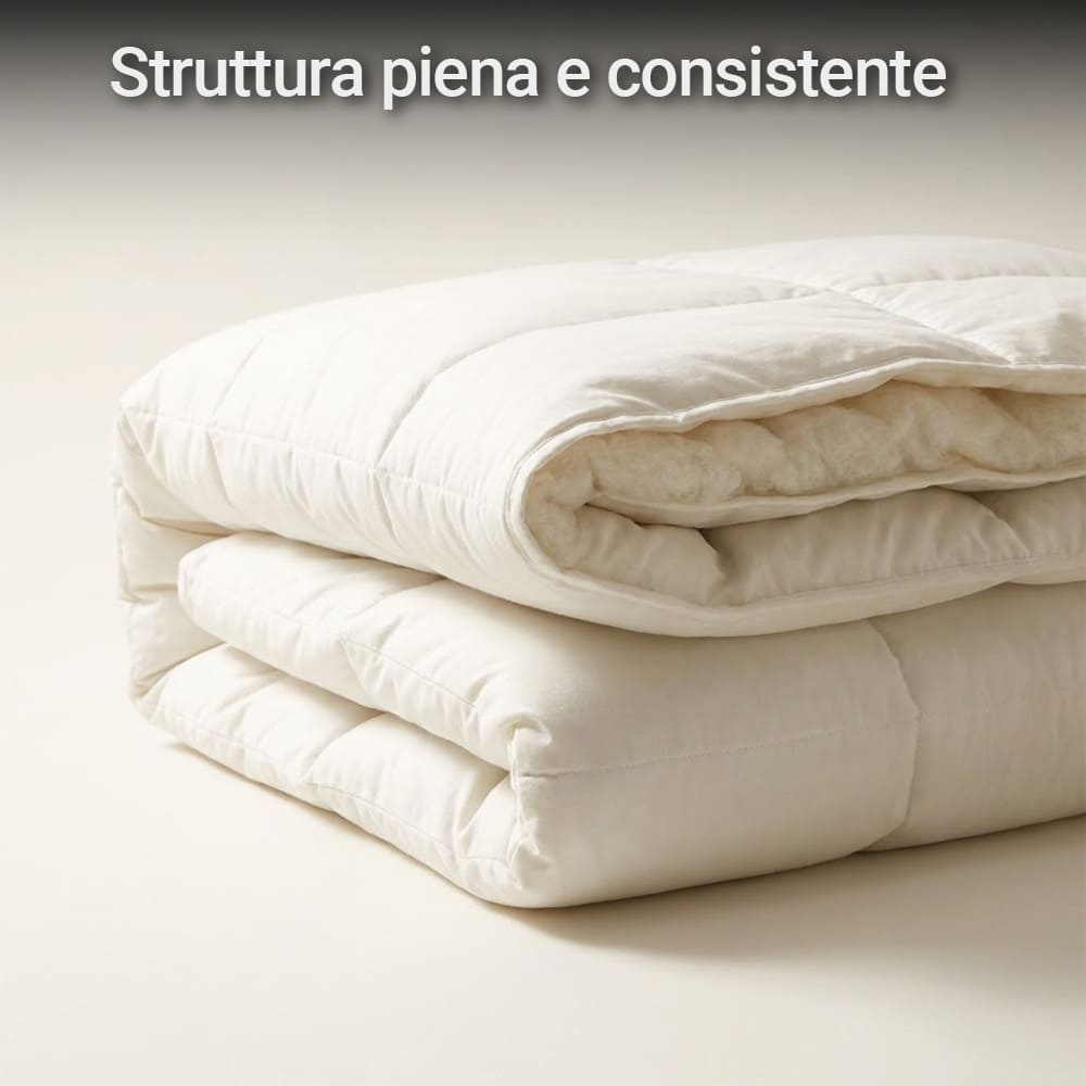 Piumino Letto in Lana Pura Antireumatico – Calore Naturale e Traspirante