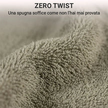 Coppia di Asciugamani in Spugna Zero Twist