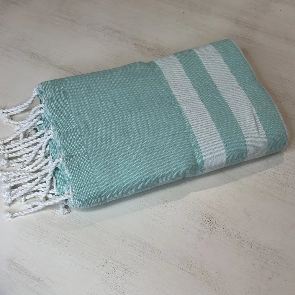 Telo Mare Microspugna Tiffany-bianco | ArredoCasa Online tutto il tessile per la tua casa.