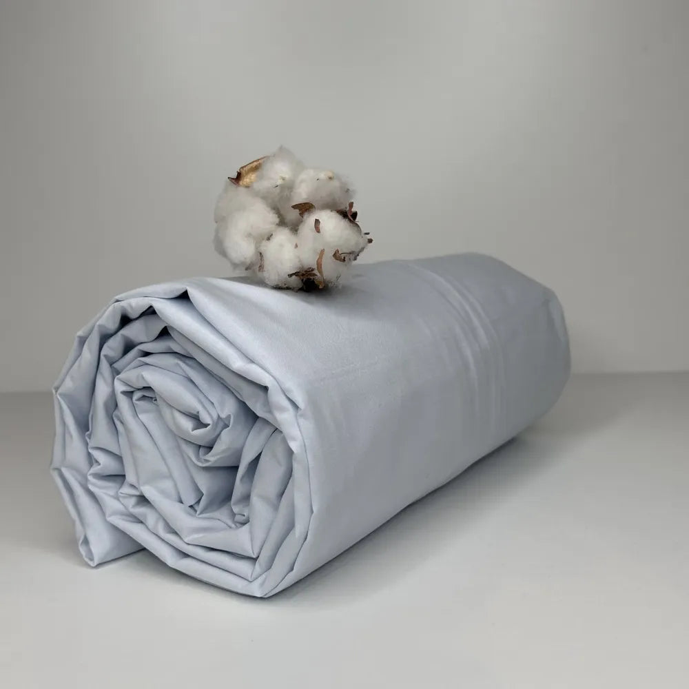 Sotto con Angoli in Percalle Bossi Azzurro Matrimoniale | ArredoCasa Online tutto il tessile per la tua casa.