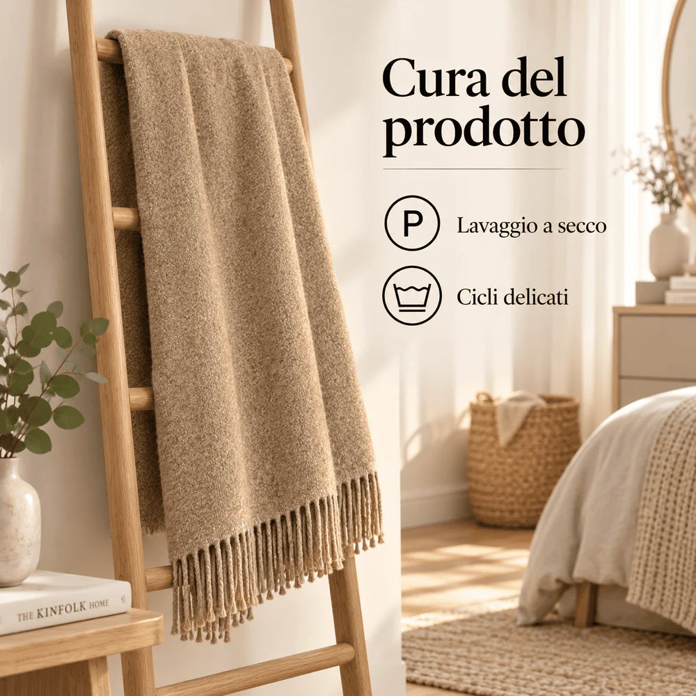 Plaid POP in Lana Vergine Made in Italy