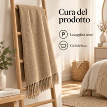 Plaid POP in Lana Vergine Made in Italy
