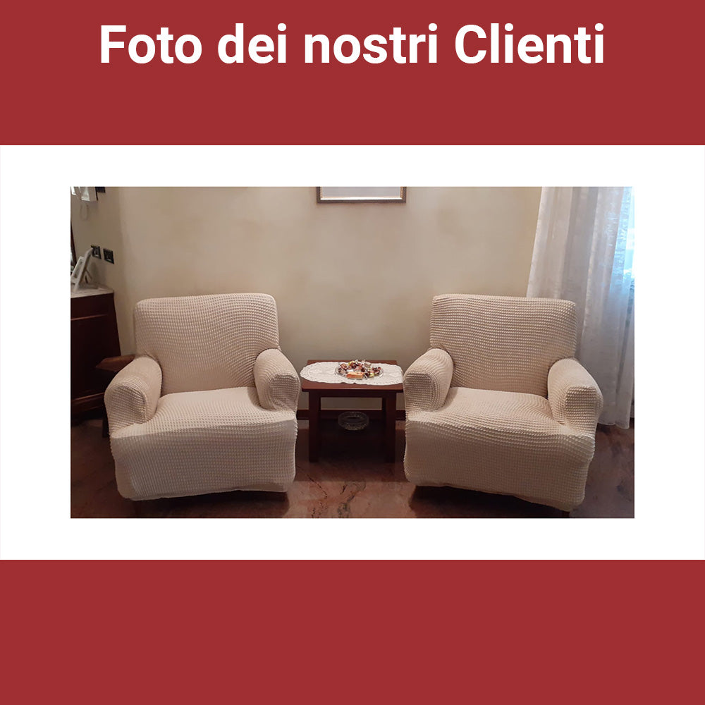 Copridivano in Cotone Nido D'ape Elasticizzato Stretch Milos | ArredoCasa Online tutto il tessile per la tua casa.