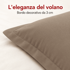 Coppia di Federe Madapolam Paint in Cotone – 50 × 80 cm