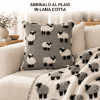 Cuscino Arredo in lana cotta 50×50 cm con imbottitura