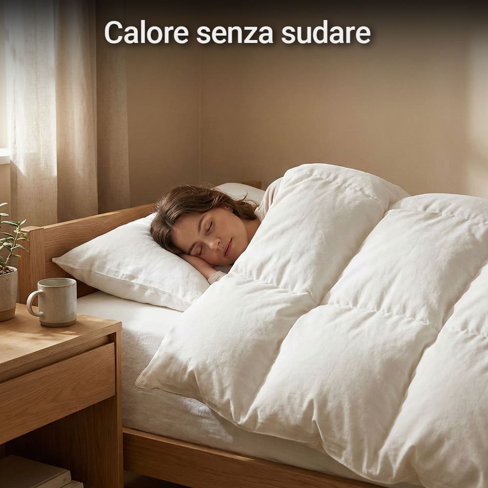 Piumino Letto in Lana Pura Antireumatico – Calore Naturale e Traspirante