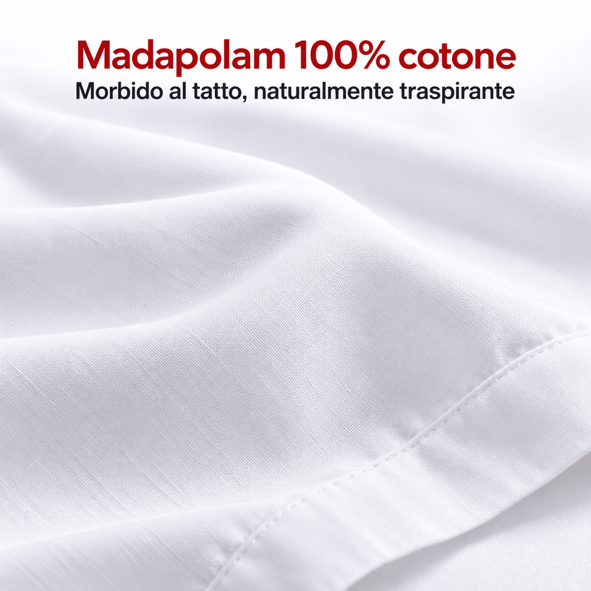Coppia di Federe Madapolam Paint in Cotone – 50 × 80 cm