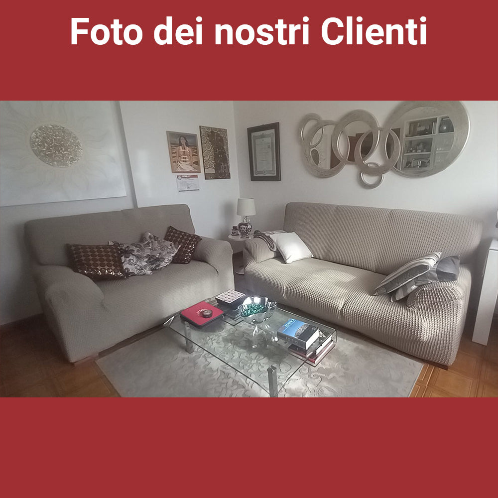 Copridivano in Cotone Nido D'ape Elasticizzato Stretch Milos | ArredoCasa Online tutto il tessile per la tua casa.