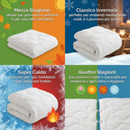 Piumone SMARTFILL in Microfibra Manopesca – Leggero, Caldo e Lavabile in Lavatrice