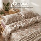 Completi e Parure Letto Matrimoniali in Raso 300 fili