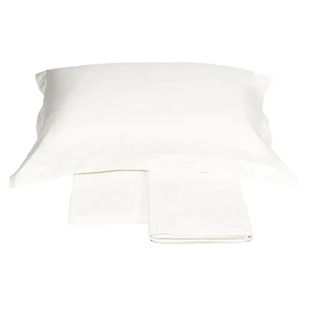 Completo Letto Matrimoniale in Raso Sensoriale Lussuoso 300 fili A Bianco | ArredoCasa Online tutto il tessile per la tua casa.