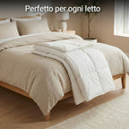 Piumino Letto in Lana Pura Antireumatico – Calore Naturale e Traspirante