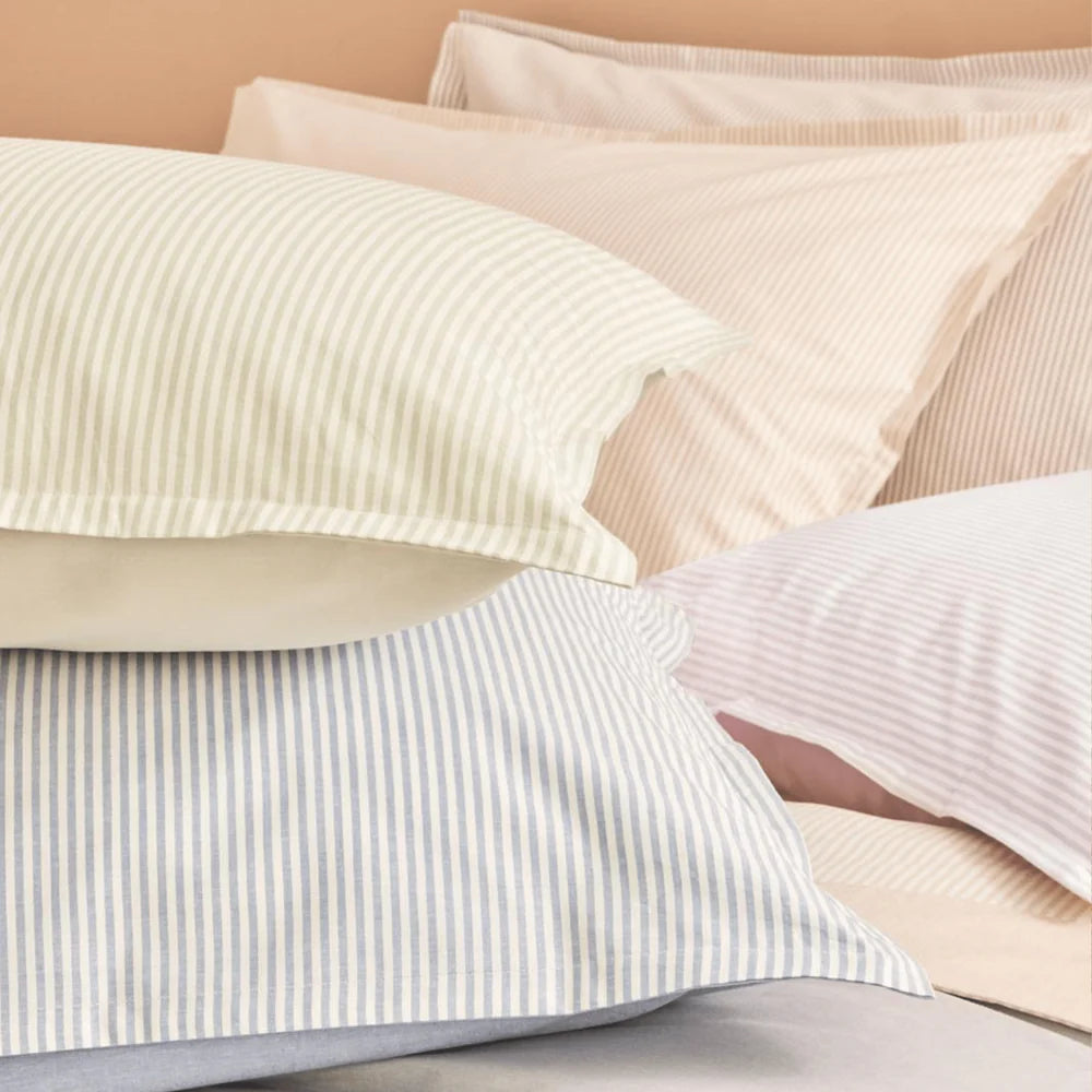 Parure e Completo Letto Tenerife in Cotone Tinto in Filo