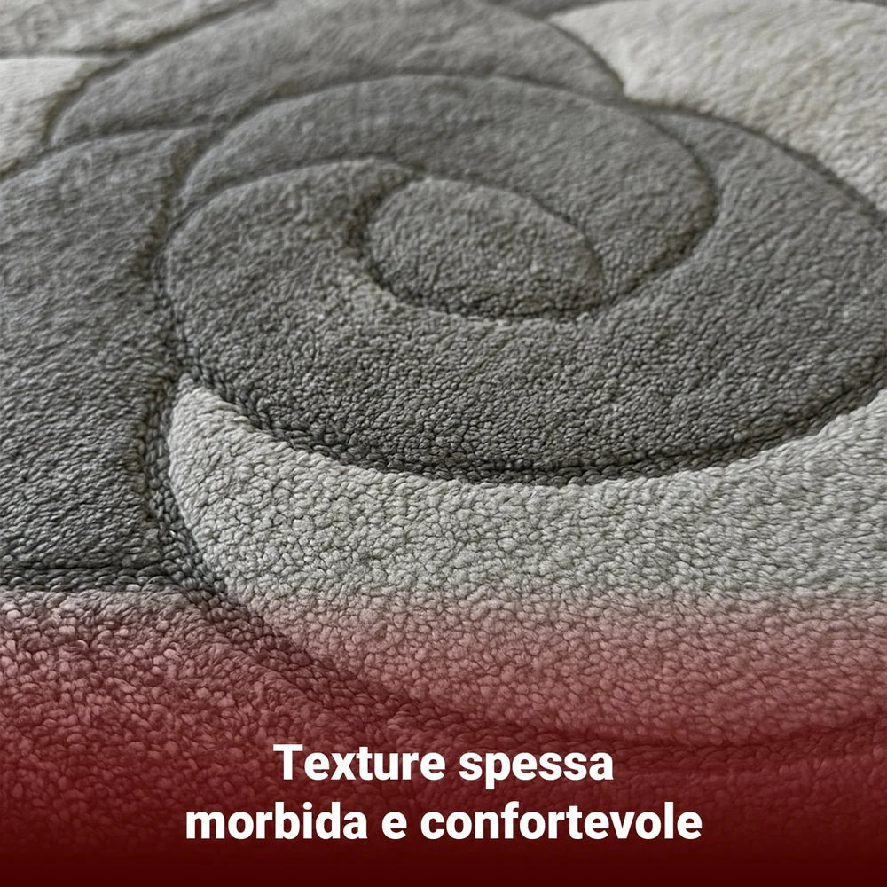 Tappeto Bagno Rosa in 100% Cotone con Base Antiscivolo