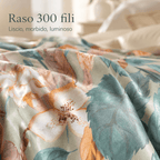 Lenzuola Balza Doppia in Raso 300 fili