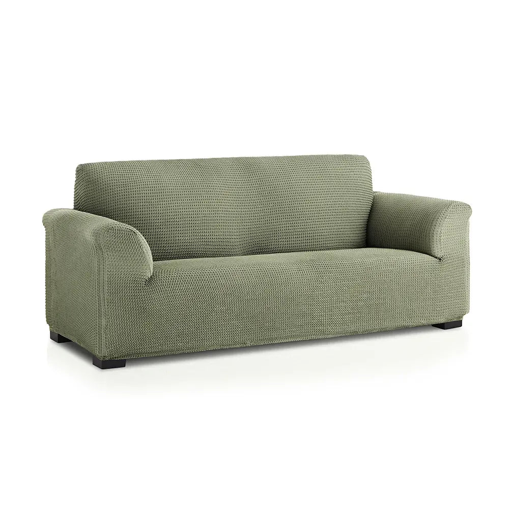 Copridivano in Cotone Nido D'ape Elasticizzato Stretch Milos C06 Salvia | ArredoCasa Online tutto il tessile per la tua casa.