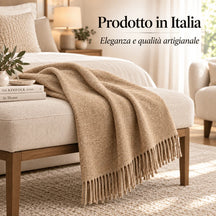 Plaid POP in Lana Vergine Made in Italy