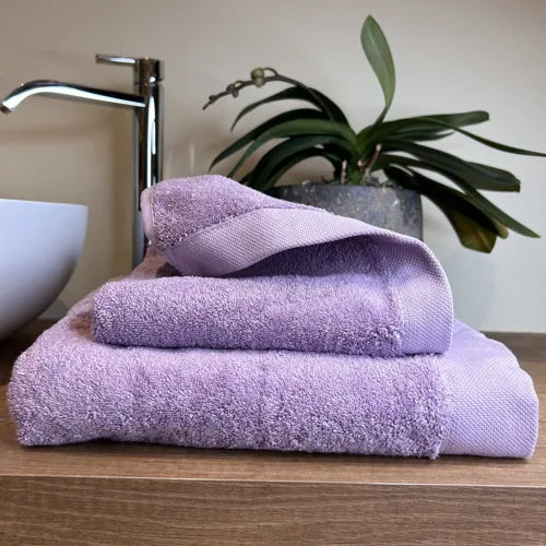 Coppia di Asciugamani in Spugna Mercerizzata 735 Veronica | ArredoCasa Online tutto il tessile per la tua casa.