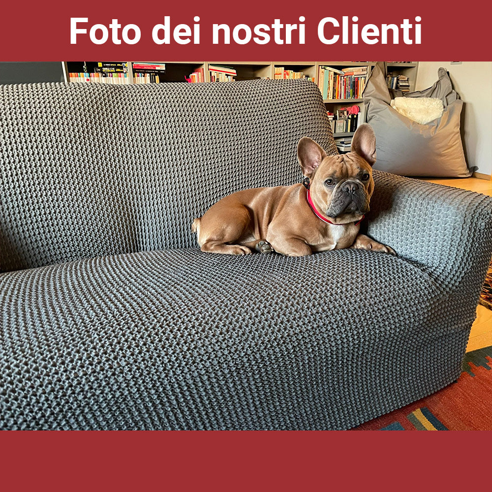 Copridivano in Cotone Nido D'ape Elasticizzato Stretch Milos | ArredoCasa Online tutto il tessile per la tua casa.