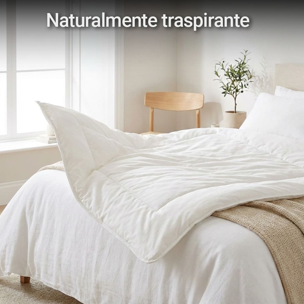 Piumino Letto in Lana Pura Antireumatico – Calore Naturale e Traspirante