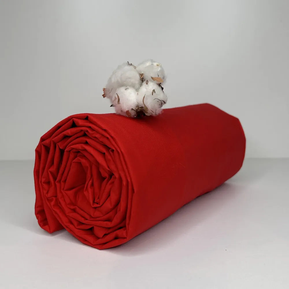 Sotto con Angoli in Percalle Bossi Rosso Matrimoniale | ArredoCasa Online tutto il tessile per la tua casa.