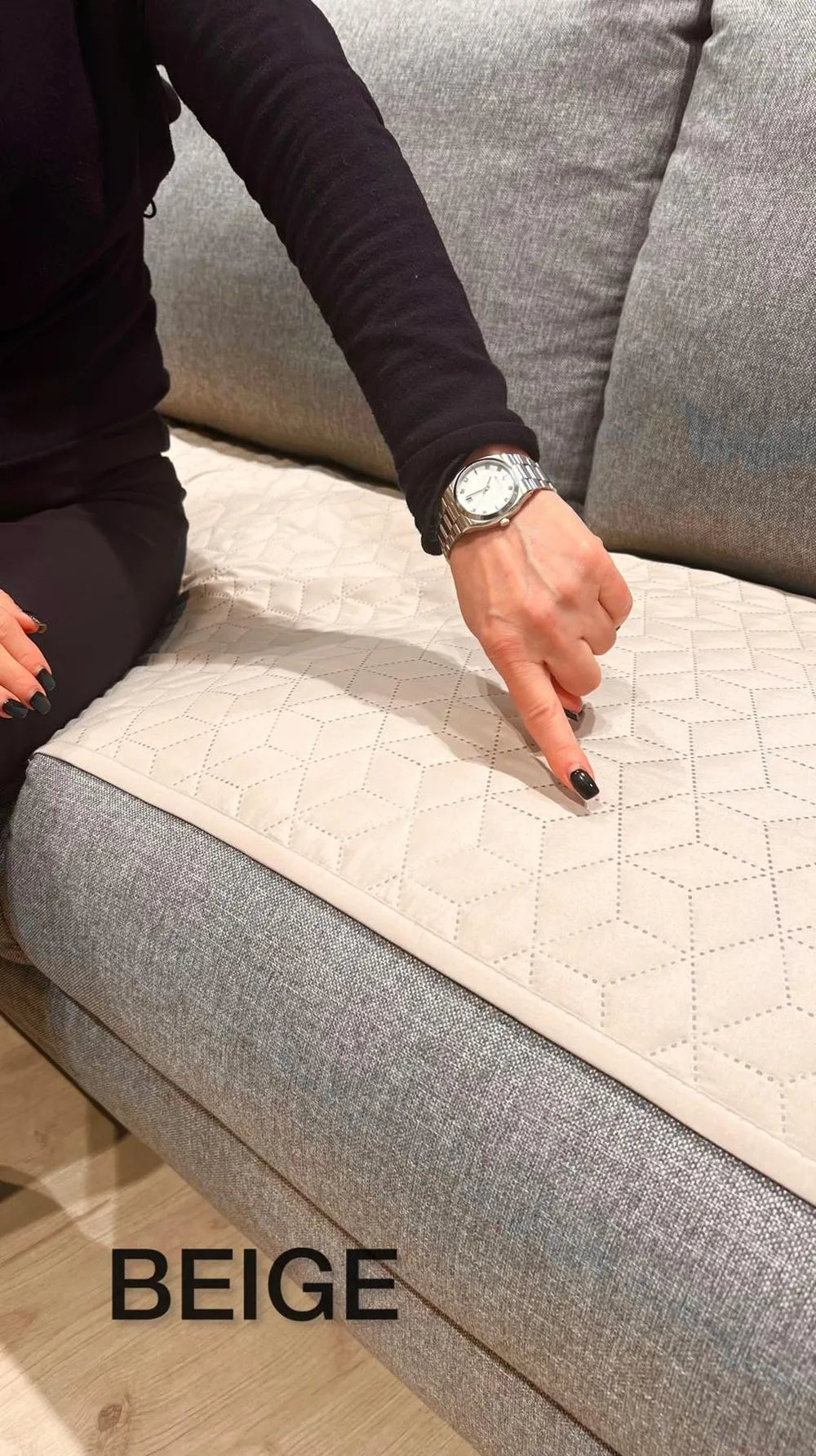 Topper Divano Beige | ArredoCasa Online tutto il tessile per la tua casa.