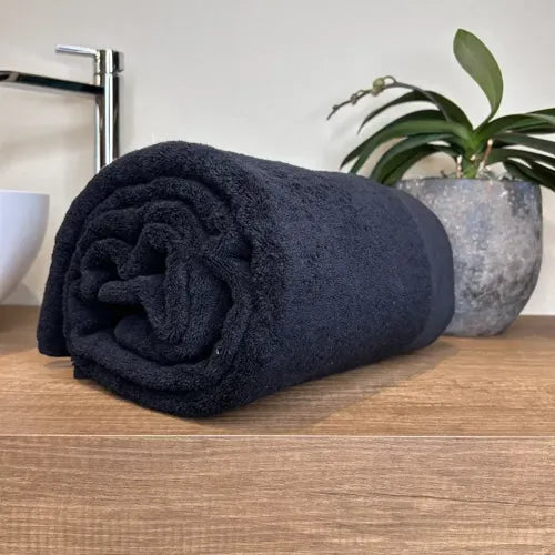 Telo in Spugna Mercerizzata Anti-odore Subito Asciutto 990 Nero | ArredoCasa Online tutto il tessile per la tua casa.