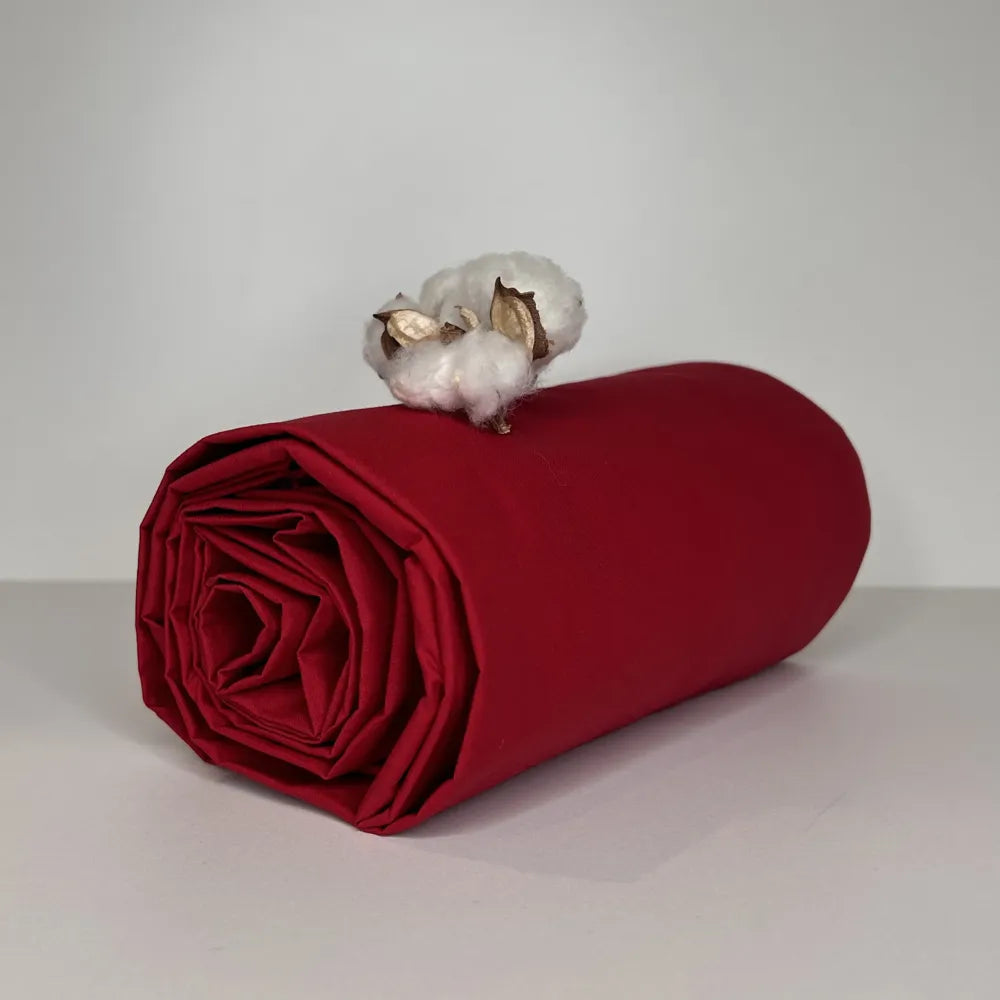 Sotto con Angoli in Percalle Bossi 09 Bordeaux Matrimoniale | ArredoCasa Online tutto il tessile per la tua casa.