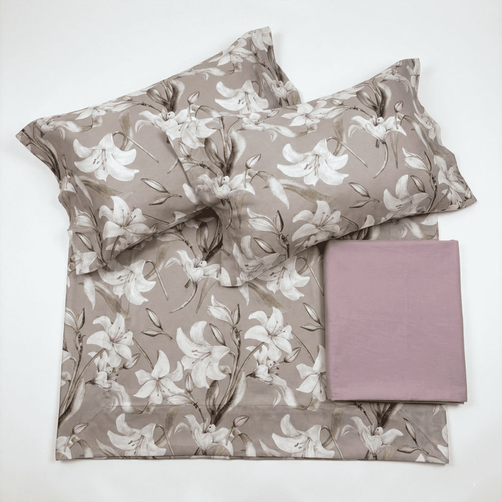 Completi e Parure Letto Matrimoniali in Raso 300 fili