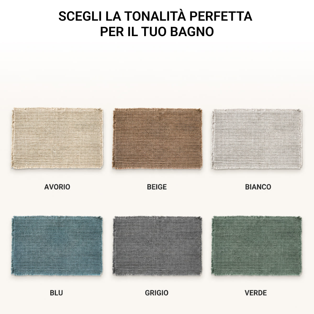 Tappeto Bagno Alma Waffle Antiscivolo