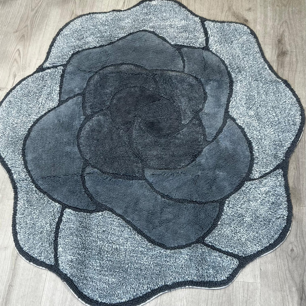 Pink 100% Cotton Bath Mat with Non-Slip Backing