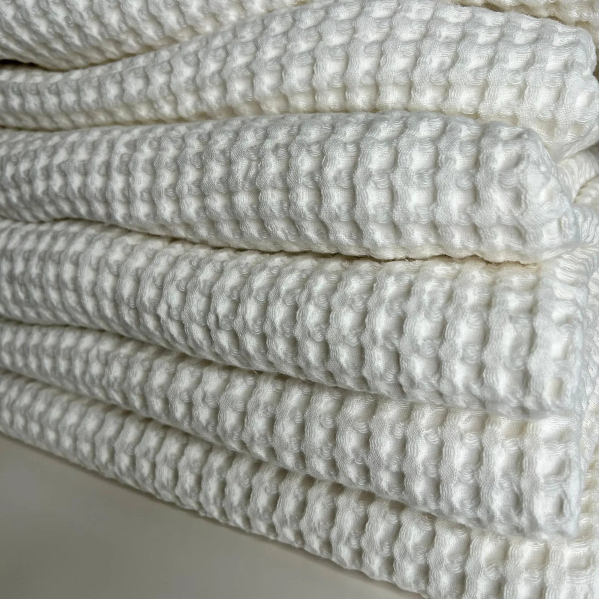 Copriletto in Nido D'ape Avorio | ArredoCasa Online tutto il tessile per la tua casa.