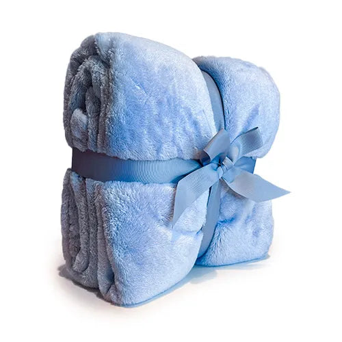 Plaid Coccola Azzurro | ArredoCasa Online tutto il tessile per la tua casa.