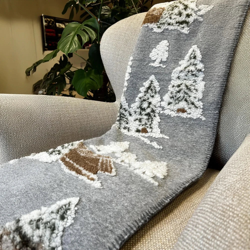 Plaid in Lana Cotta Made in Italy 170x180 – Caldo, Asciutto & Traspirante Baita Grigio | ArredoCasa Online tutto il tessile per la tua casa.