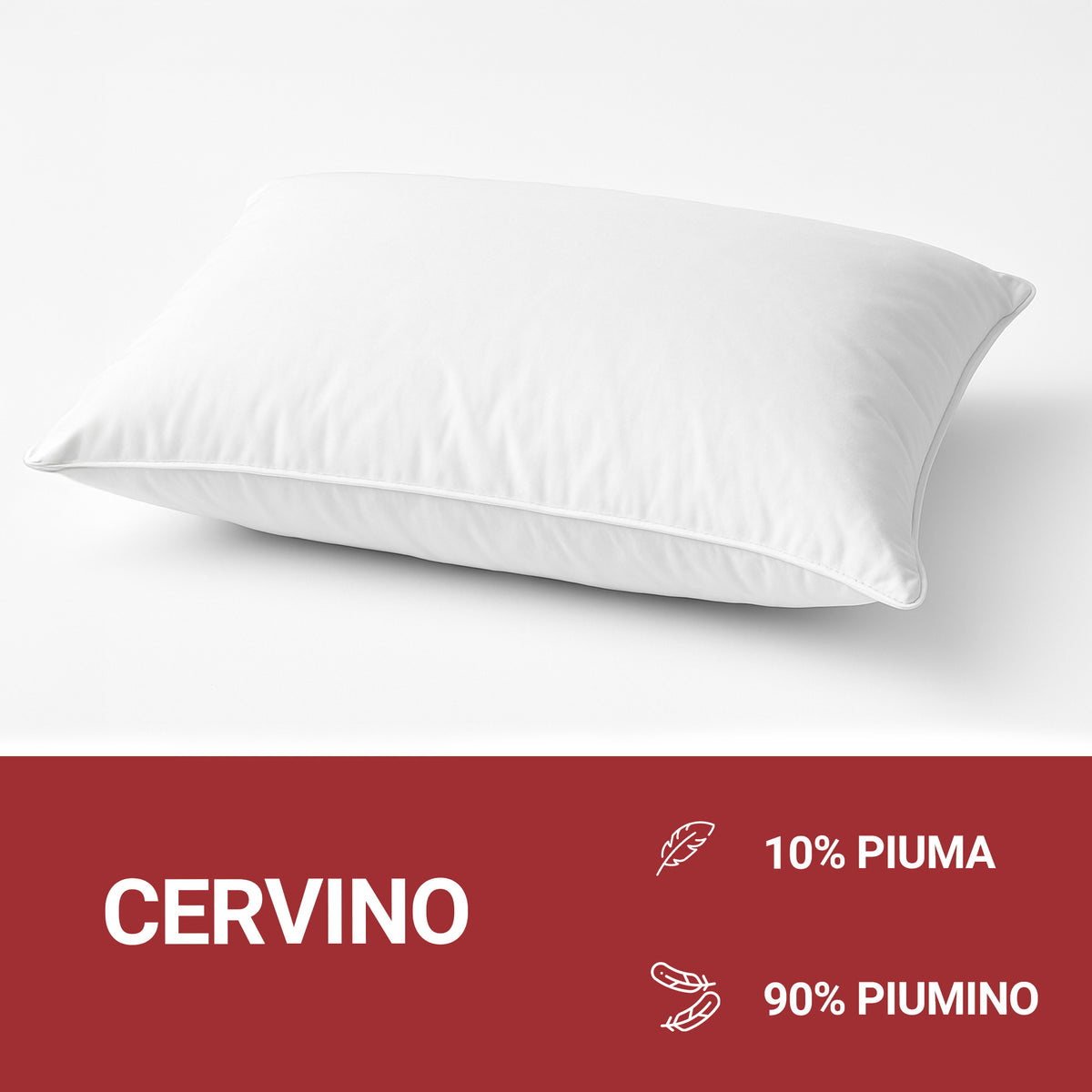 Guanciali in Piuma D'oca Cinelli Cervino 90 | ArredoCasa Online tutto il tessile per la tua casa.
